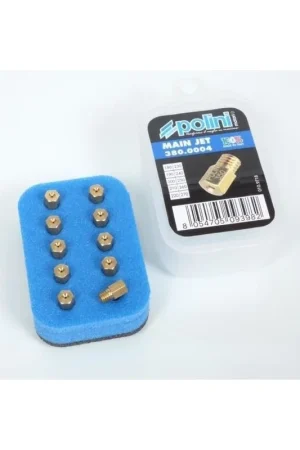 380.0004 SET 10 GETTI POLINI PER CARBURATORE MIKUNI 180/270 INCREMENTO 10 Spedizione Gratuita