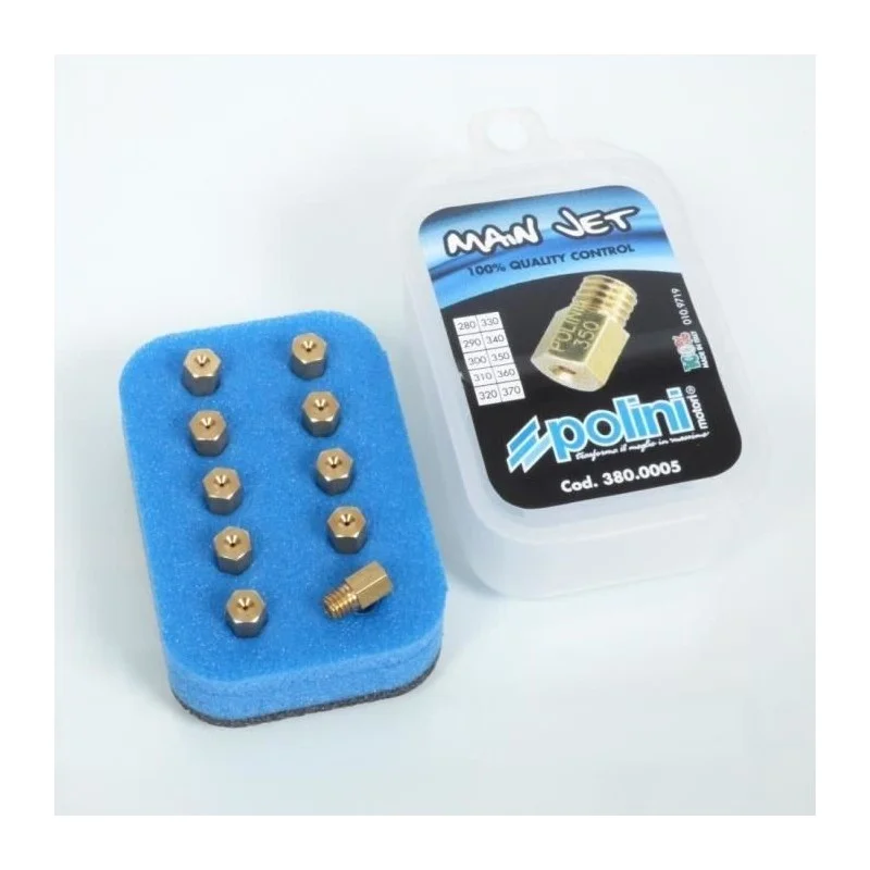 Promo Stagionale 380.0005 SET 10 GETTI POLINI PER CARBURATORE MIKUNI 280/370 INCREMENTO 10