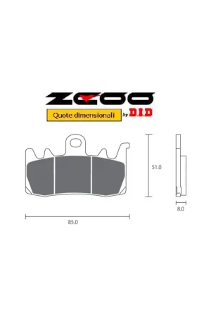 ZCOO B007 EX - 1 COPPIA PASTIGLIE FRENO RACING PER DISCO STANDARD DUCATI 821 MONSTER HYPERMOTARD HYPERSTRADA Spedizione Espresso
