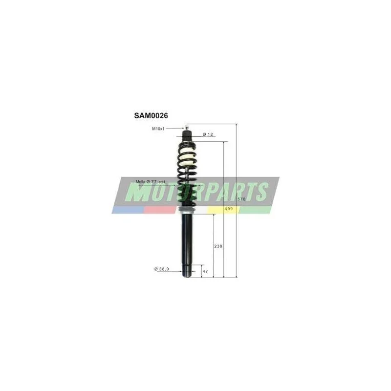 SAM0026 TOP PERFORMANCE COPPIA AMMORTIZZATORI ANTERIORI COMPLETI LIGIER X TOO MAX Offerta Del Giorno
