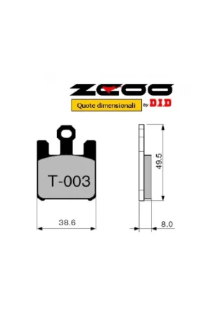 ZCOO T003 EX C - 1 COPPIA PASTIGLIE FRENO RACING PER DISCO WAVE A MARGHERITA KAWASAKI 1000 ZX-10 R Occasione