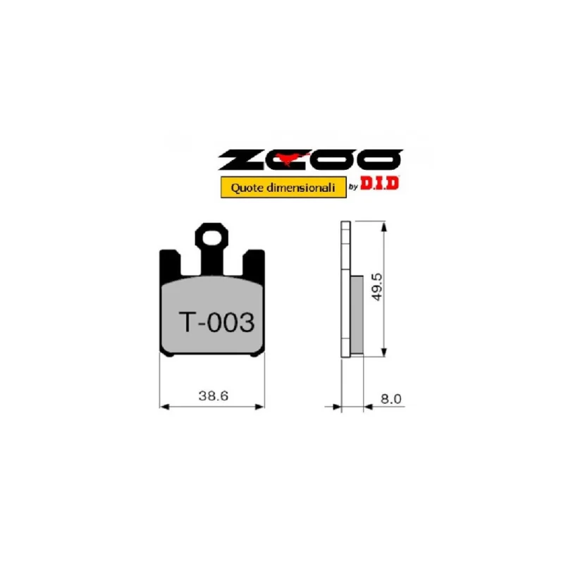 ZCOO T003 EX C - 1 COPPIA PASTIGLIE FRENO RACING PER DISCO WAVE A MARGHERITA KAWASAKI 1000 ZX-10 R Occasione