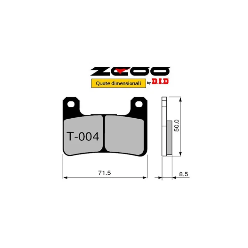 ZCOO T004 EX C - 1 COPPIA PASTIGLIE FRENO RACING PER DISCO WAVE A MARGHERITA KAWASAKI Z 1000 SUZUKI 600 750 1000 GSX-R Vendita Finale