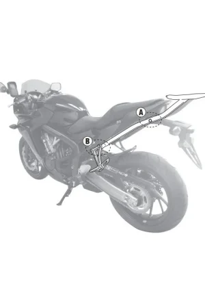 1137FZ GIVI - PORTAPACCHI ATTACCO POSTERIORE SPECIFICO MONORACK PER HONDA CB650F '14 -CBR650F ' Spedizione Espresso