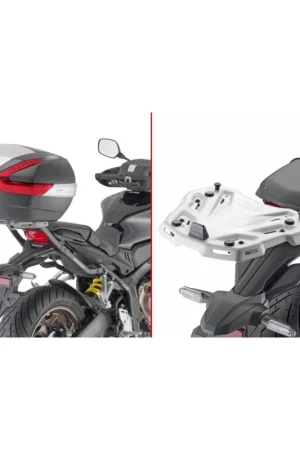 1173FZ GIVI - PORTAPACCHI ATTACCO POSTERIORE SPECIFICO MONORACK PER HONDA CB650R 2019 Offerta Lampo