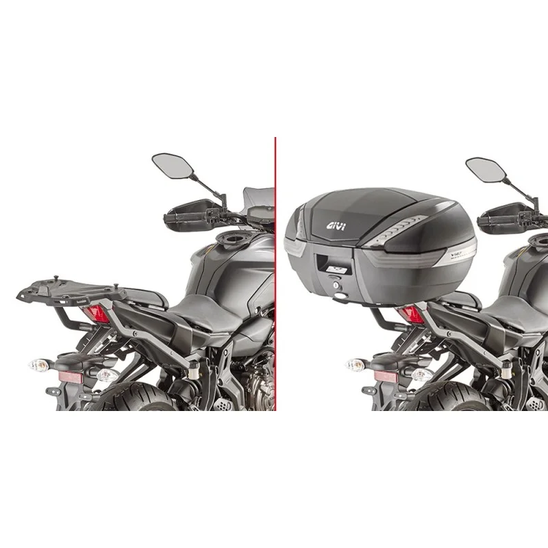 2140FZ GIVI - PORTAPACCHI ATTACCO POSTERIORE SPECIFICO MONORACK PER YAMAHA MT-07 '18 Super Prezzo