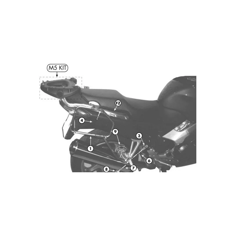 257FZ GIVI - PORTAPACCHI ATTACCO POSTERIORE SPECIFICO MONORACK PER HONDA VFR 800'01 Soddisfatti O Rimborsati
