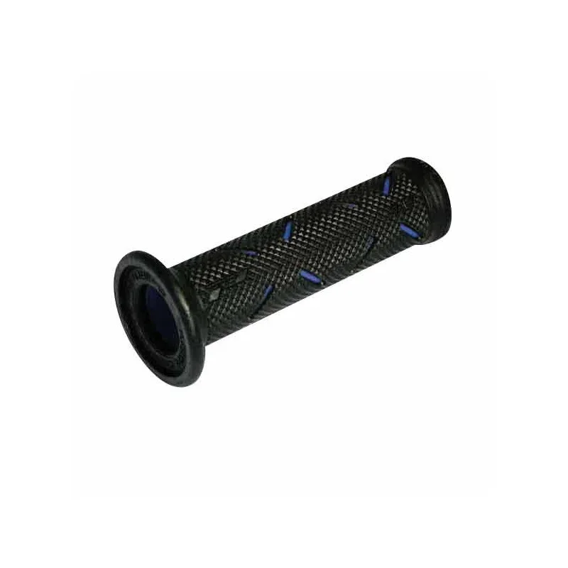 Nuovo Arrivo MANOPOLE GOMMA DUAL DEN. FORATE BLU/NERO UNIVERSALE PROGRIP 717/RA B