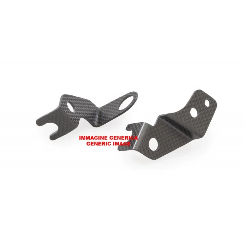 Staffe serbatoi liquidi freno anteriore e frizione - carbonio opaco Ducati Monster 1200 / S ZA973Y CNC RACING Ultimissimo Modello
