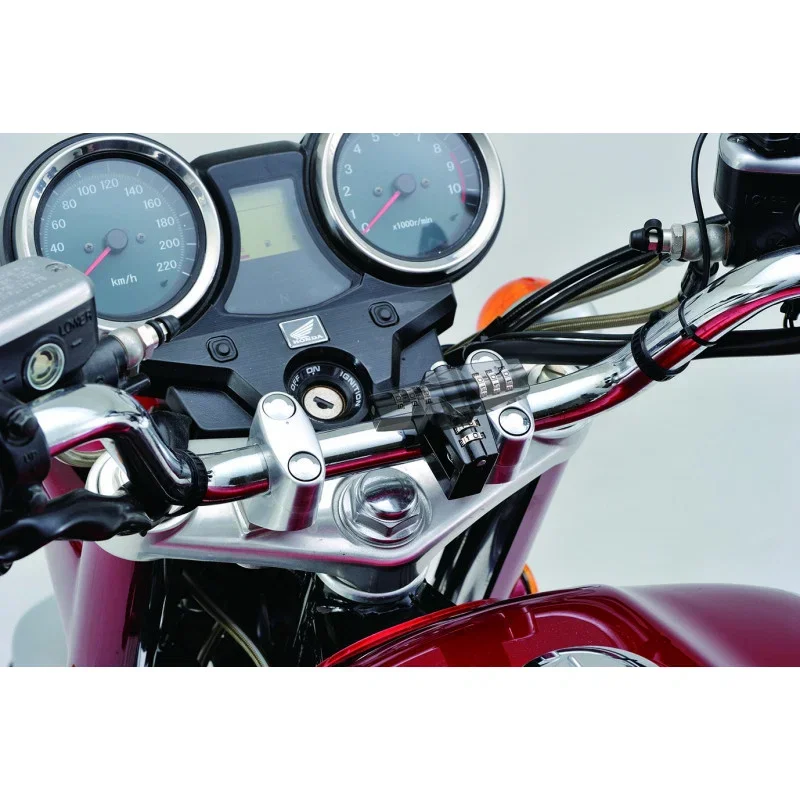 Lucchetto per casco con combinazione - manubri diam.22,2/25,4 mm Prezzo Ridotto
