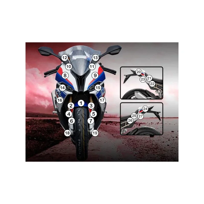 Offerta Speciale Pellicola moto bmw s1000rr 2019 EAZI-GRIP