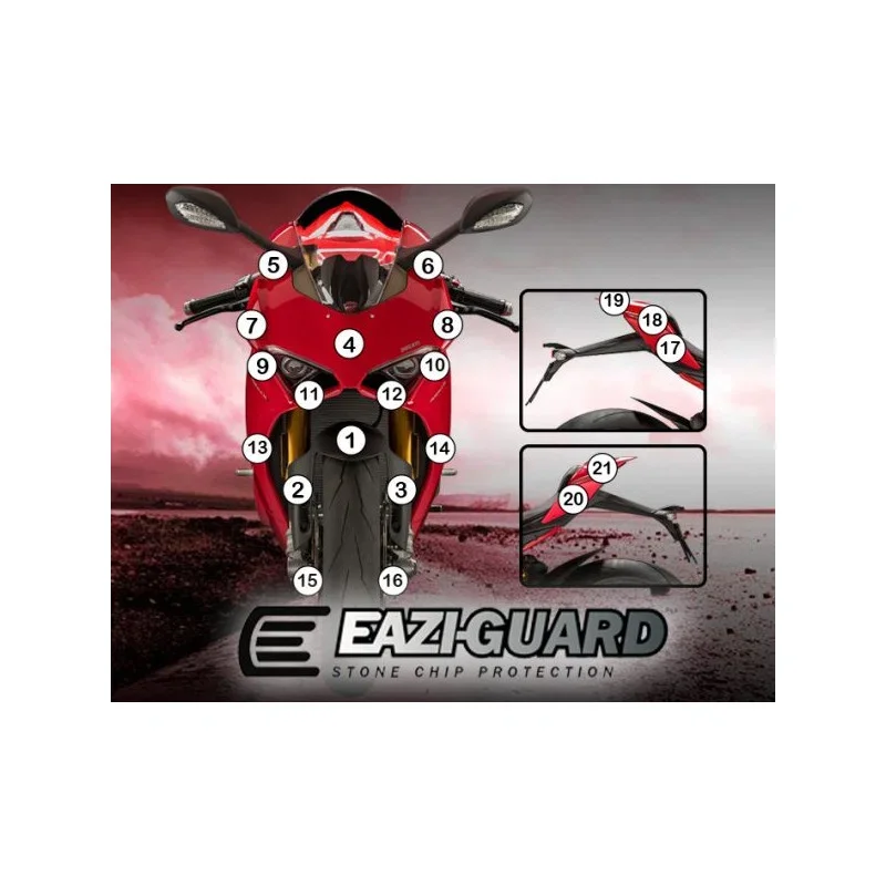Saldi Pellicola adesiva per moto Ducati PANIGALE V4 2018-2019 EAZI-GRIP
