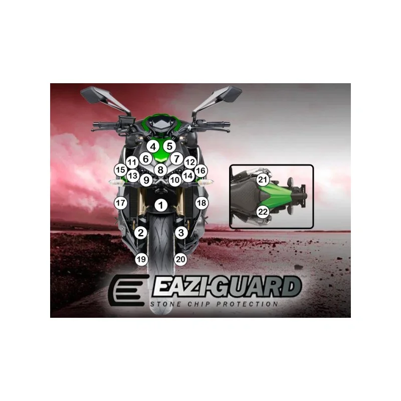 Pellicola adesiva motokawasaki z1000 2014-2017 EAZI-GRIP Offerta