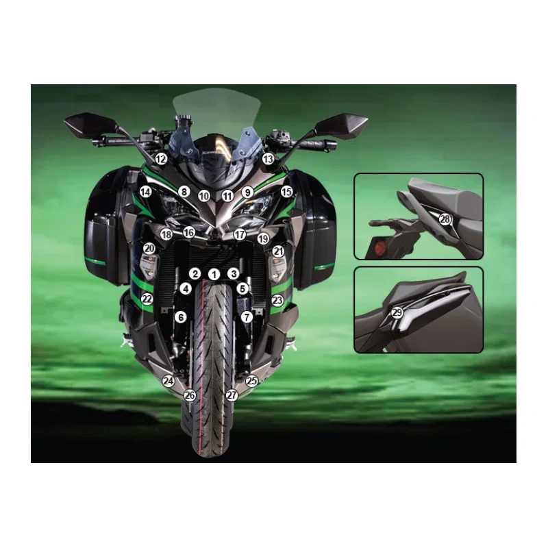 Eazi-Grip Pellicola Protettiva per Kawasaki NINJA 1100SX 2025- Prezzo Scontato
