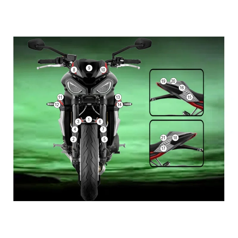 Pellicola moto Street Triple 2020-2022 EAZI-GRIP Acquista Ora