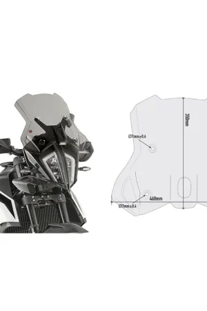 A Buon Prezzo Cupolino Ktm 790 Adventure R (2019) Fumè - Givi - GV-7710D