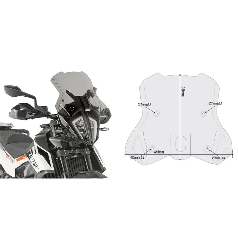 A Buon Prezzo Cupolino Ktm 790 Adventure R (2019) Fumè - Givi - GV-7710D