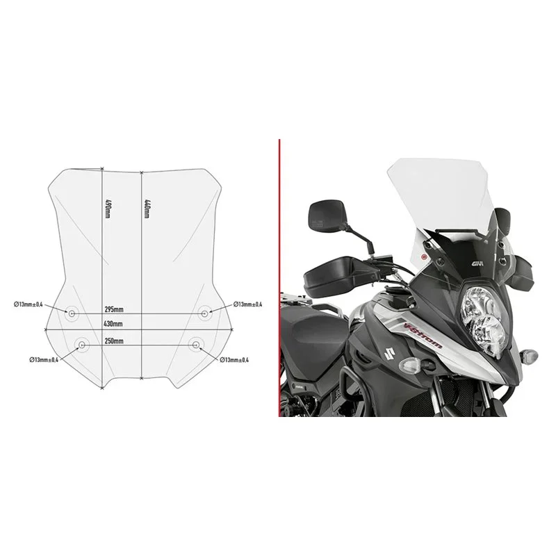 Spoiler Suzuki Dl 650 V-Strom 2017 - Givi - GV-D3112ST Sconto