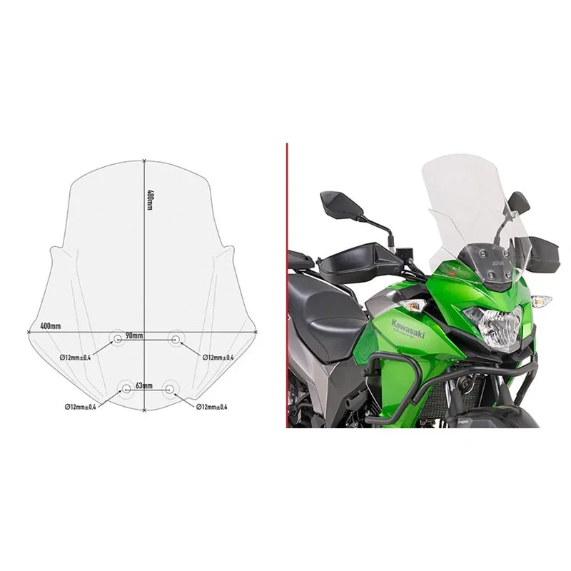 Offerta Lampo Spoiler Kawasaki Versys-X 300 2017 - Givi - GV-D4121ST