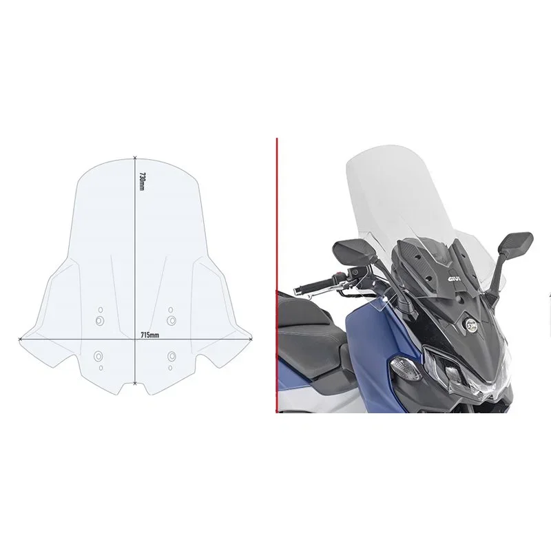 Spoiler Sym Maxsym Tl500 2020 - Givi - GV-D7060ST Scelto Dai Clienti