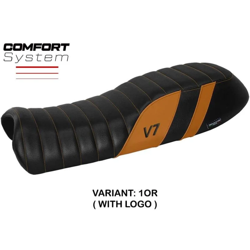 Rivestimento Sella TPZ Italia Specifico Per Moto Guzzi V7 2011 - 2020 Modello Davis Comfort System Di Tendenza