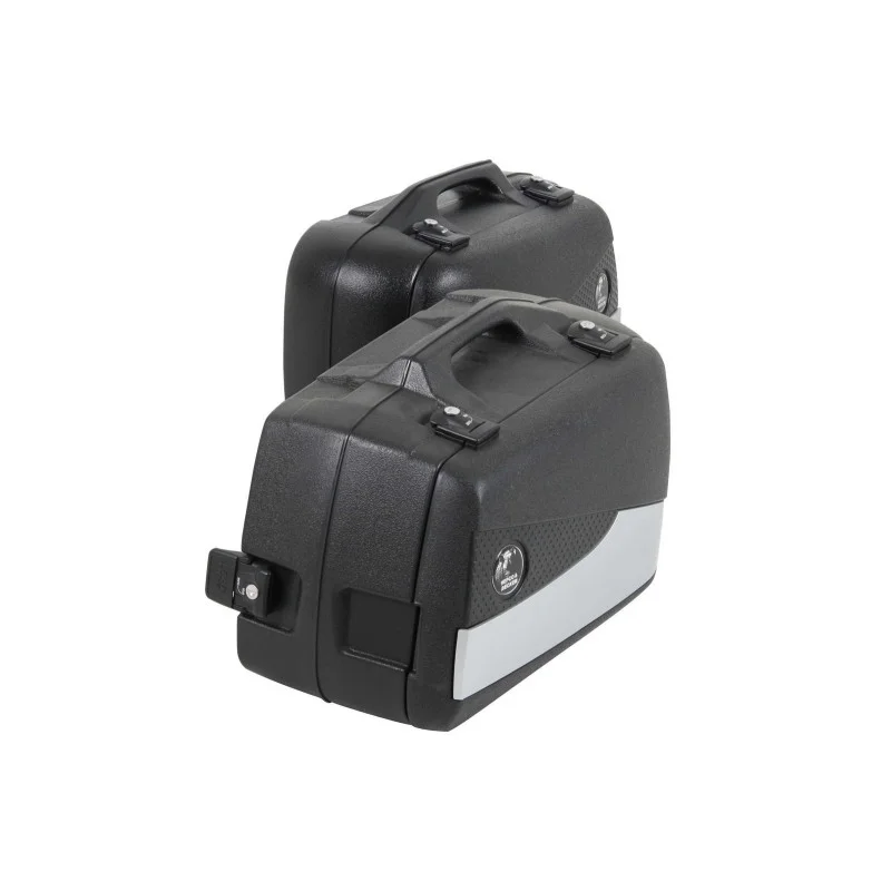 610238 00 09 Hepco e Becker Set di valigie asimmetriche Junior Flash Enduro argento 30L sinistra 40L destra Miglior Prezzo