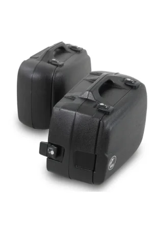 610038 00 01 Hepco & Becker Coppia valigie asimmetriche Junior Enduro 40lt destra + 30lt sinistra nero Reso Gratuito
