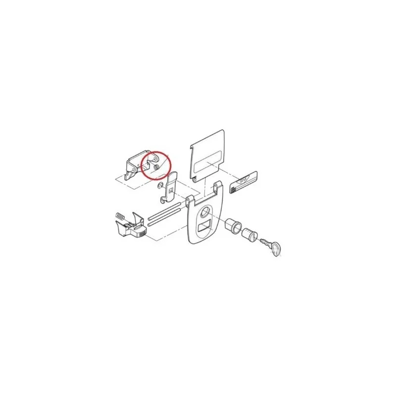Subito Disponibile Z236 Ricambio Bauletto GIVI E460 - E41 - E300 - E300N2 - E30 - E33 Molla cerniera