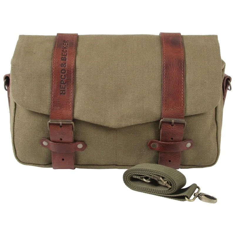 6451976 00 08 M Hepco e Becker Borsa laterale Legacy Courier 8 litri in tessuto e pelle. Sistema di aggancio C-Bow Sconto