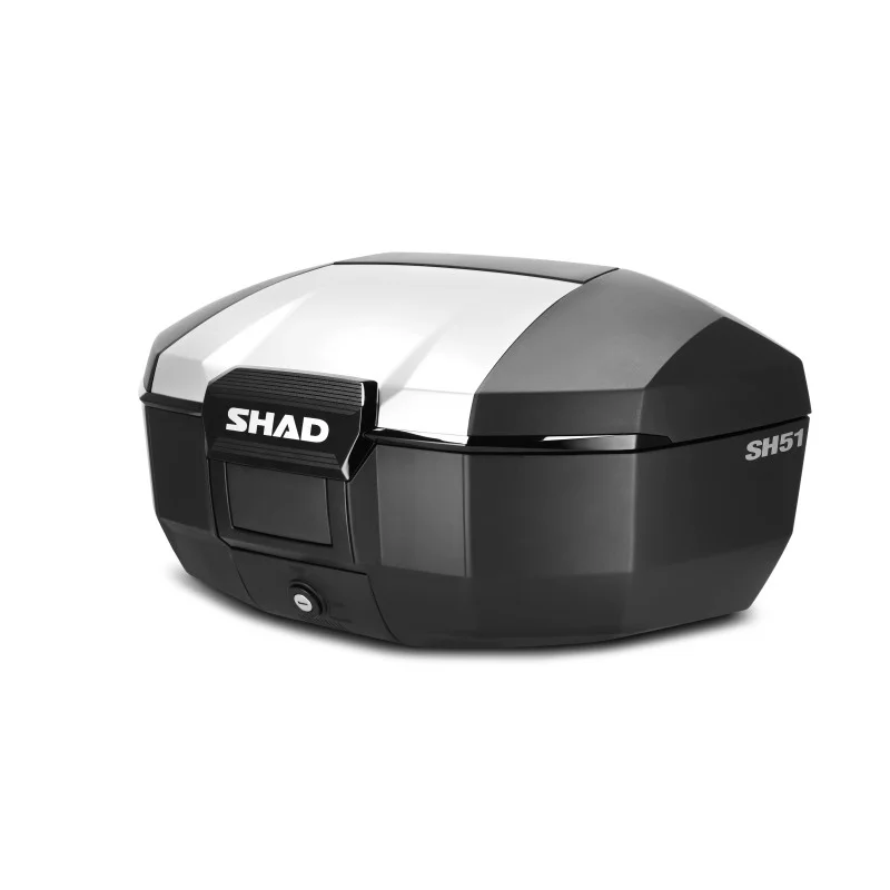Promozione Shad SH51 Bauletto Top Case Finitura Alluminio (2 caschi modulari)