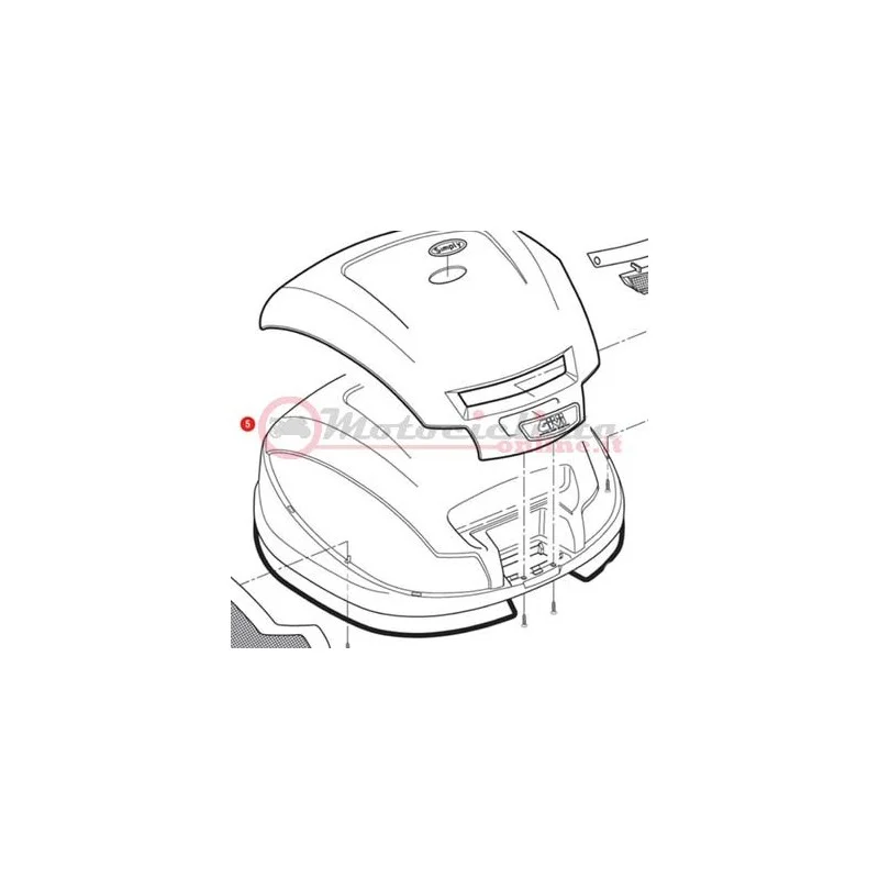 Z470CNR Coperchio bauletto GIVI Monolock E470 Simply Acquista Ora