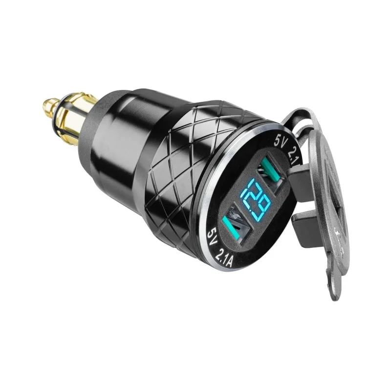Interphone ACCDIN2USBALU19 Adattatore 2 USB per presa DIN 12V Offerta