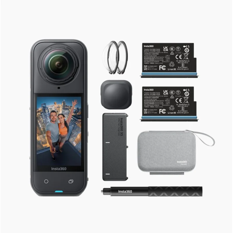 Esclusivo Insta360 X5 Essentials Bundle: Action Cam 360° 8K con accessori