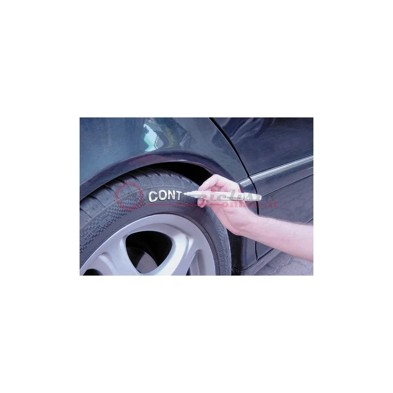 Pennarello per pneumatici colore bianco 74101 Popolare