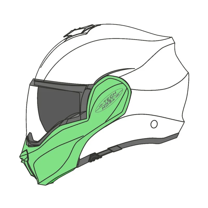 Affare Mentoniera Casco Scorpion Exo-Tech Evo Carbon