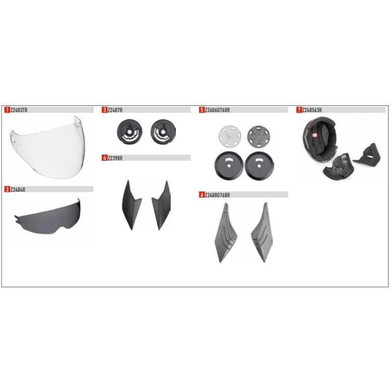 Solo Oggi Givi Z2484R visierino solare casco 12.3 Stratos
