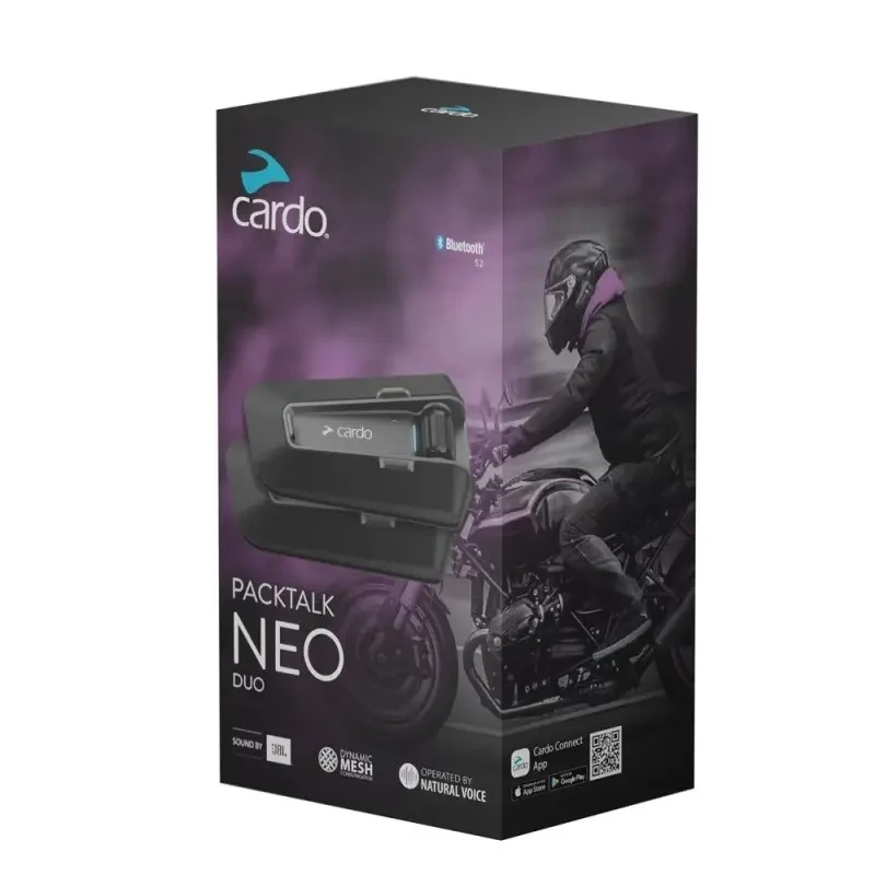 Cardo Packtalk Neo Duo Coppia Interfono moto Dynamic Mesh JBL Economico