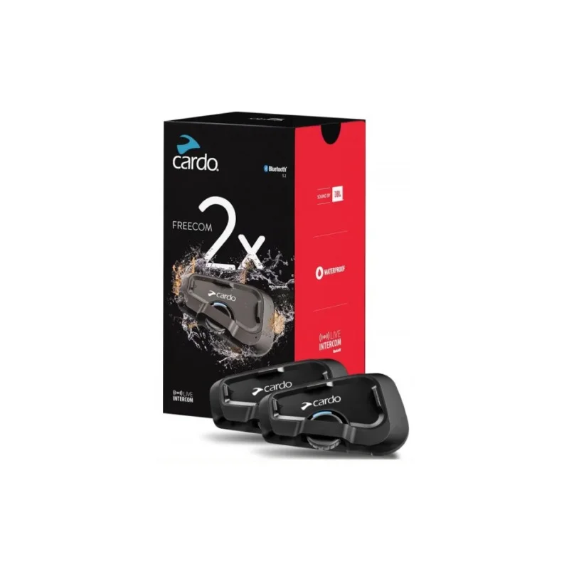 Coppia Cardo Freecom 2x Duo Interfoni moto bluetooth Economico