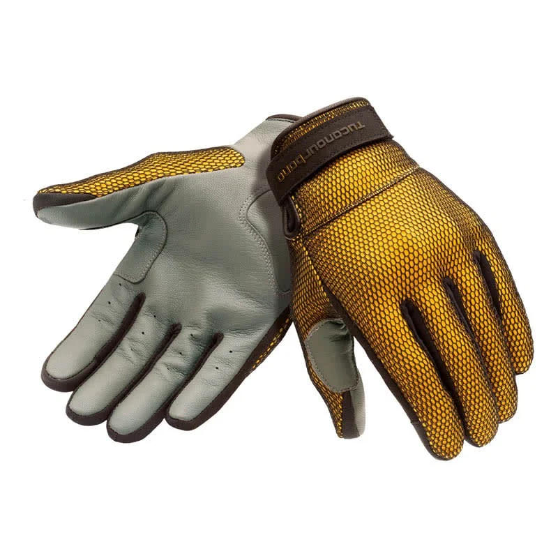 Tucano Urbano Guanti Eden Mesh Nero/Giallo Sconto