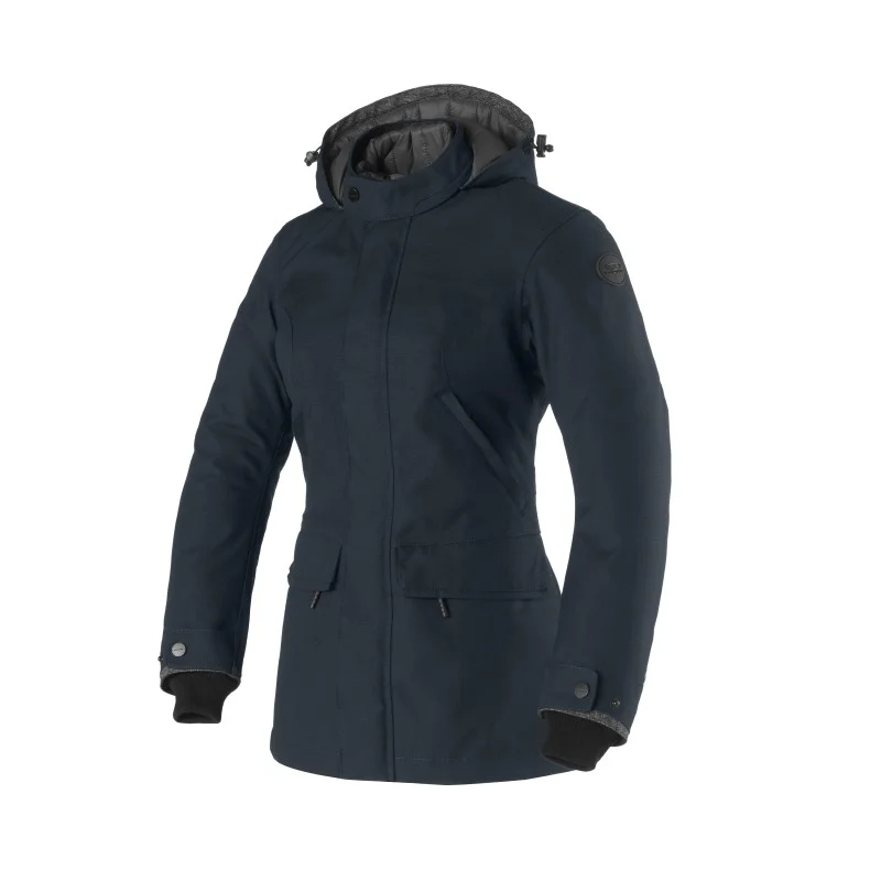 Clover Manhattan WP Lady - Giacca Invernale Lunga Impermeabile per Moto Promozione