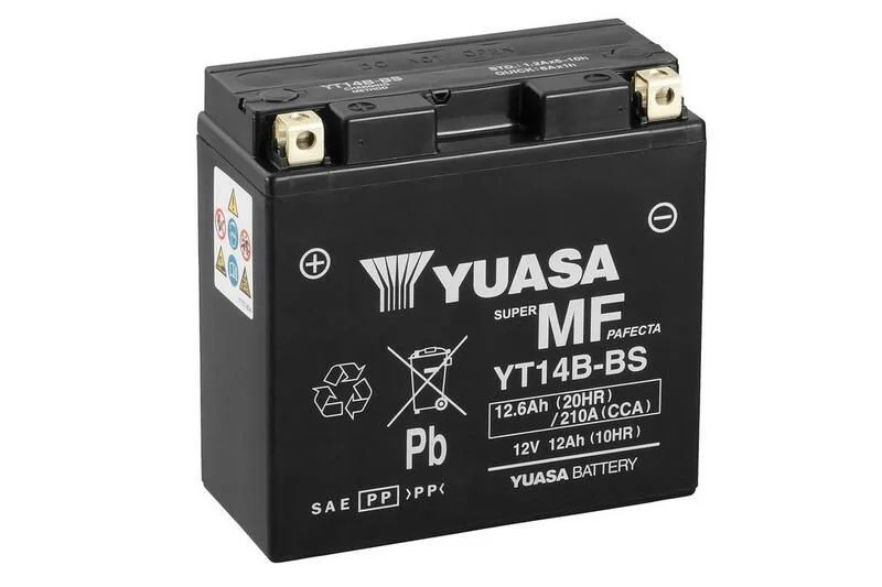 Batteria Yuasa YT14B-BS 12 V 12.6 Ah sigillata Promozione Esclusiva