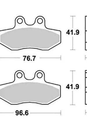 A Buon Prezzo Pastiglie freno sbs 177hm mescola organica ceramic