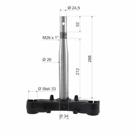 Testa forcella Honda SH 125 150 Start & Stop 2013 2019 Spedizione Espresso