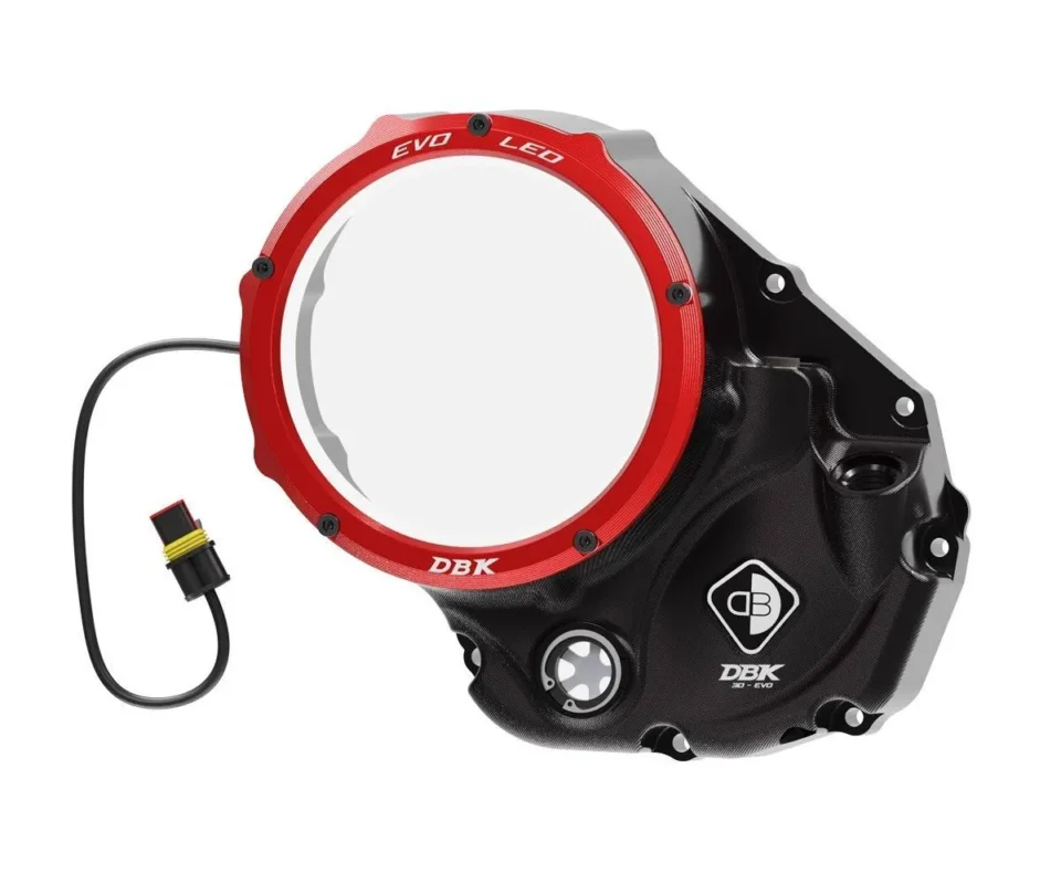 A Buon Prezzo Coperchio Frizione Trasparente Evo Led Nero Rosso Dbk Per Ducati Diavel 1260 SModelli dal 2019 al 2022 CCDVL06DA