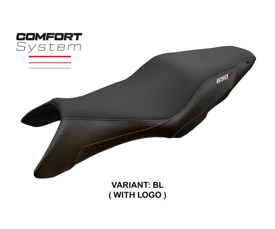 Ultima Occasione Rivestimento sella Oita Comfort System Nero BL + logo Tpz compatibile per HONDA CB 650 FModelli dal 2014 al 2018 HCB65FOC-BL-1
