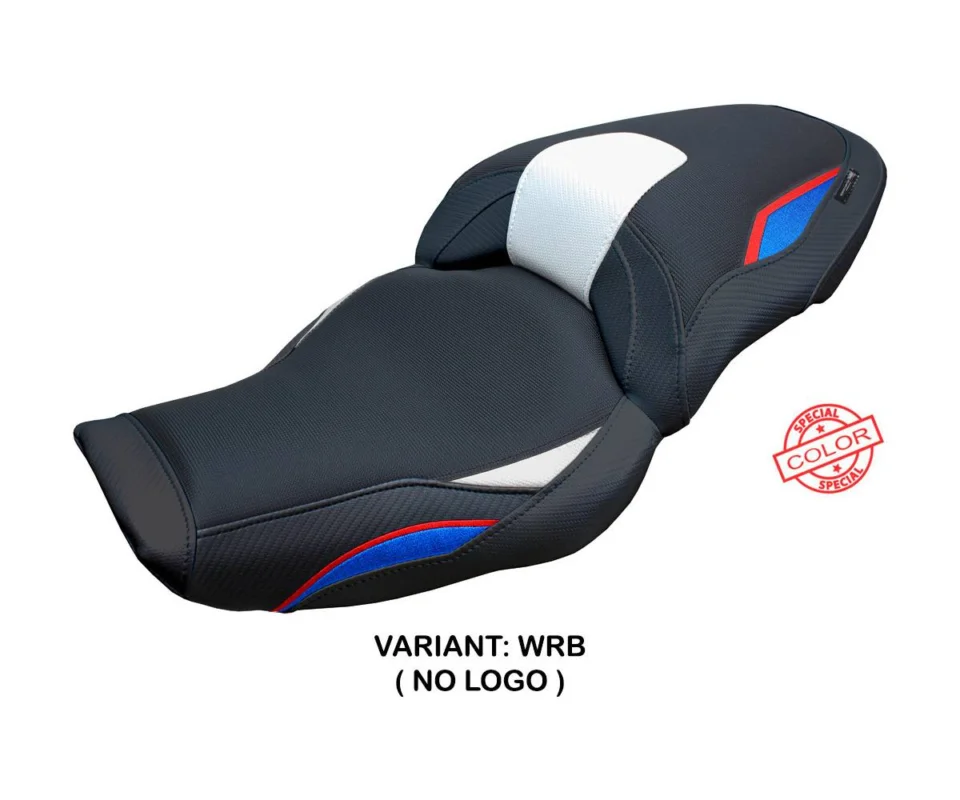 Soddisfatti O Rimborsati Rivestimento sella Linz Bianco - Rosso - Blu WRB Tpz compatibile per BMW S 1000 XRModelli dal 2024 al 2026 BMSXR24L-WRB-2