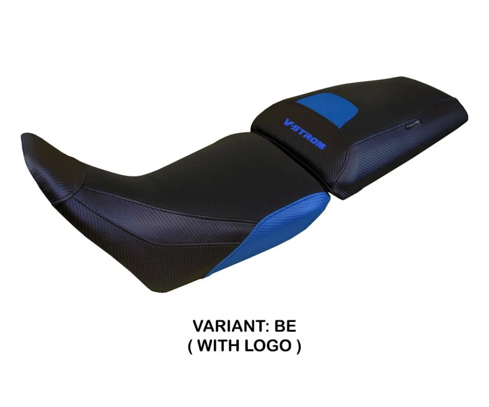 Popolare Rivestimento sella Surat Blu BE + logo Tpz compatibile per SUZUKI V-STROM 1050Modelli dal 2020 al 2026 SUVSXTS-BE-1
