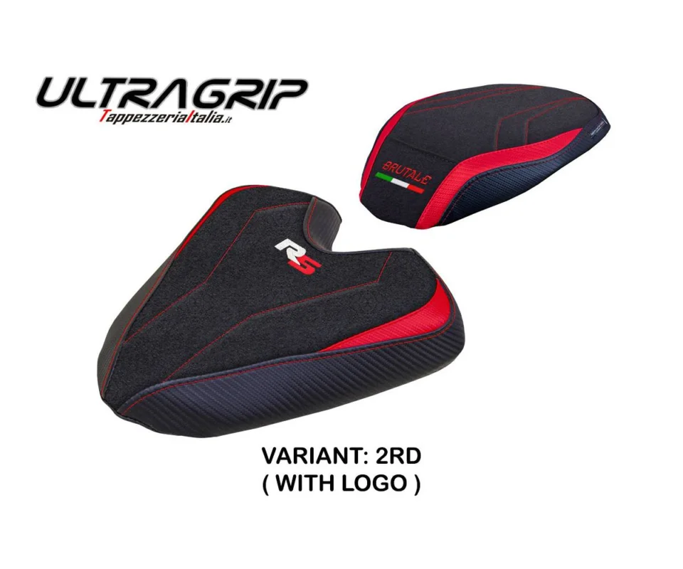 Saldi Rivestimento sella Ankara Ultragrip Rosso RD + logo Tpz compatibile per MV AGUSTA BRUTALE 1000 RSModelli dal 2021 al 2026 MVBR10RSAU-2RD-1
