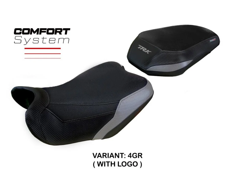 Rivestimento sella Taisha Comfort System Grigio GR + logo Tpz compatibile per BENELLI TRK 702Modelli dal 2023 al 2026 BNTR72TC-4GR-1 Offerta Speciale