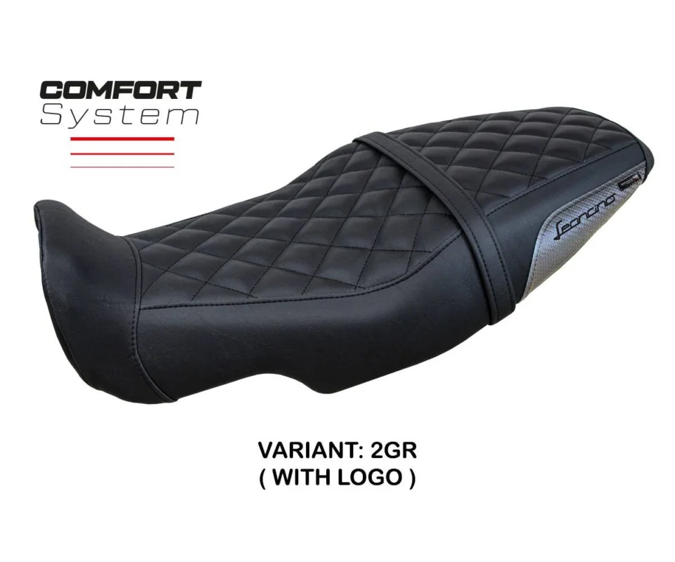 Rivestimento sella Sydney Comfort System Grigio GR + logo Tpz compatibile per BENELLI LEONCINO 800Modelli dal 2022 al 2026 BELE80SC-2GR-1 Offerta Limitata